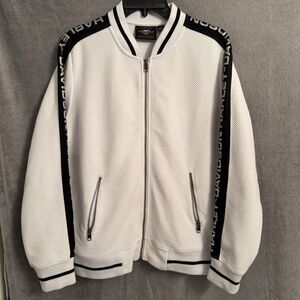 Harley Davidson Women's Sleeve Logo Active Causal Jacket  2XL - White 96486-21VW